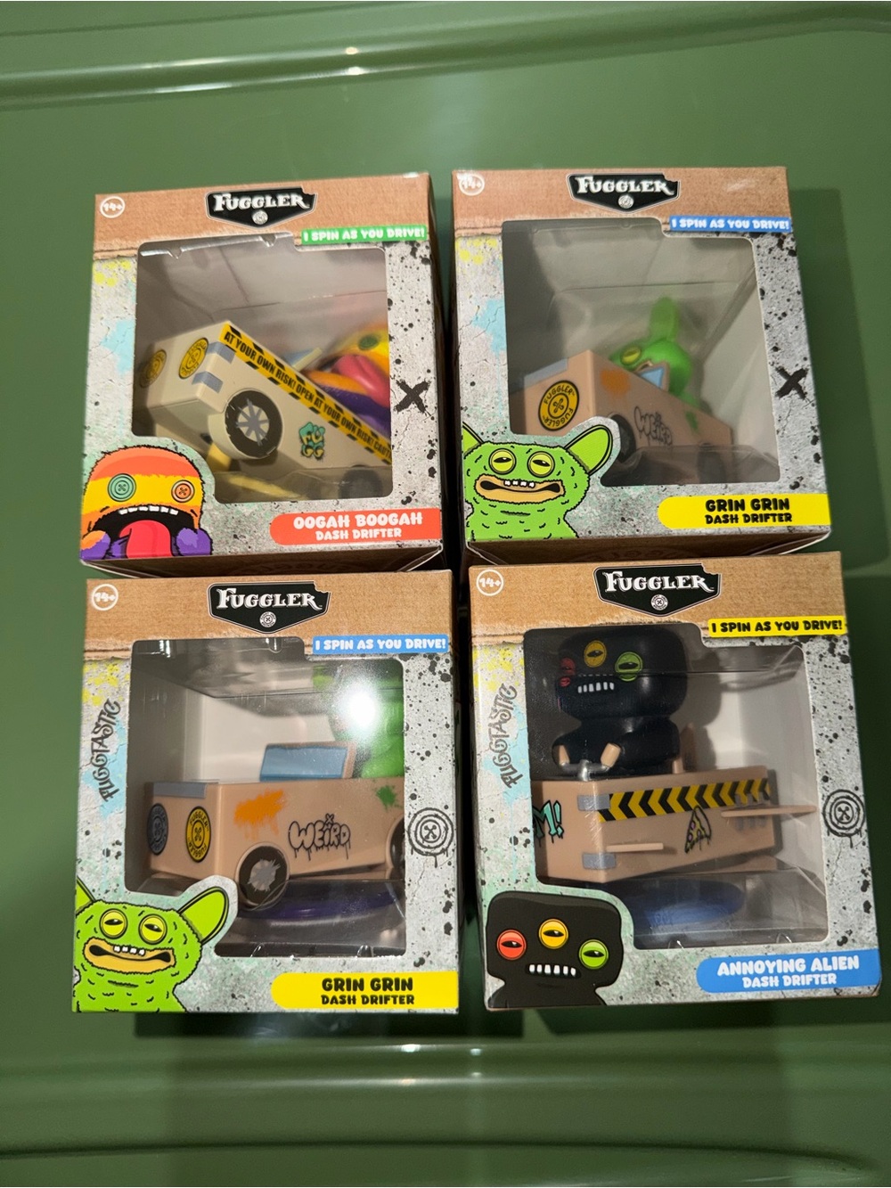 Fugglers Dash Drifter Toys (4-Pack)
